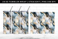 Alcohol Ink 20oz Tumbler Wrap | Sublimation PNG Design Product Image 1