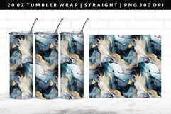 Alcohol Ink 20oz Tumbler Wrap | Sublimation PNG Design Product Image 1