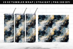 Alcohol Ink 20oz Tumbler Wrap | Sublimation PNG Design Product Image 1
