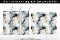 Alcohol Ink 20oz Tumbler Wrap | Sublimation PNG Design Product Image 1