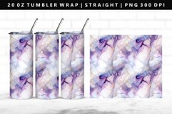 Alcohol Ink 20oz Tumbler Wrap | Sublimation PNG Design Product Image 1