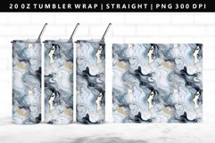 Alcohol Ink 20oz Tumbler Wrap | Sublimation PNG Design Product Image 1