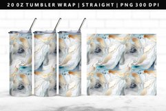 Alcohol Ink 20oz Tumbler Wrap | Sublimation PNG Design Product Image 1