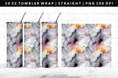 Alcohol Ink 20oz Tumbler Wrap | Sublimation PNG Design Product Image 1