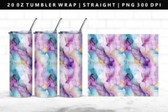 Alcohol Ink 20oz Tumbler Wrap | Sublimation PNG Design Product Image 1