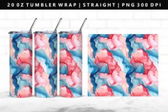 Alcohol Ink 20oz Tumbler Wrap | Sublimation PNG Design Product Image 1