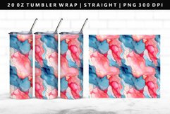 Alcohol Ink 20oz Tumbler Wrap | Sublimation PNG Design Product Image 1