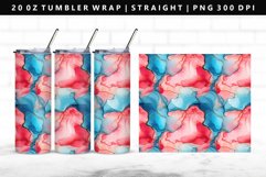 Alcohol Ink 20oz Tumbler Wrap | Sublimation PNG Design Product Image 1