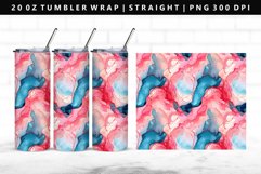 Alcohol Ink 20oz Tumbler Wrap | Sublimation PNG Design Product Image 1