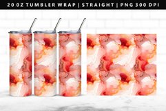 Alcohol Ink 20oz Tumbler Wrap | Sublimation PNG Design Product Image 1