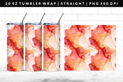 Alcohol Ink 20oz Tumbler Wrap | Sublimation PNG Design Product Image 1