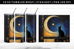 Cats 20oz Tumbler Wrap | Sublimation PNG Design Product Image 1