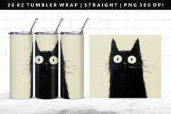 Cats 20oz Tumbler Wrap | Sublimation PNG Design Product Image 1