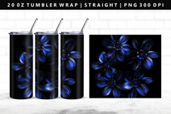 Flower 20oz Tumbler Wrap | Sublimation PNG Design Product Image 1