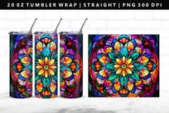 Mandala 20oz Tumbler Wrap | Sublimation PNG Design Product Image 1