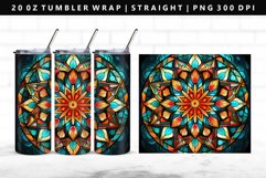 Mandala 20oz Tumbler Wrap | Sublimation PNG Design Product Image 1