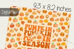 Fall tumbler wrap, Sublimation PNG design, Pumpkin season Product Image 2
