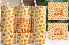 Fall tumbler wrap, Sublimation PNG design, Pumpkin season Product Image 1