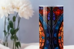 Stained glass tumbler wrap, Sublimation PNG design Product Image 3