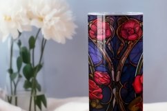 Stained glass tumbler wrap, Sublimation PNG design Product Image 3