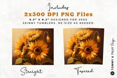 Sunflower Tumbler Wrap PNG | 20oz Straight &amp; Tapered Product Image 2