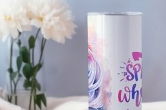 Unicorn tumbler wrap, Sublimation PNG design Product Image 2