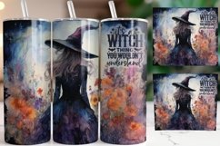 Witch tumbler wrap, Sublimation PNG design Product Image 1