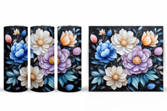 Floral Tumbler Design. Flowers Tumbler Sublimation Product Image 2