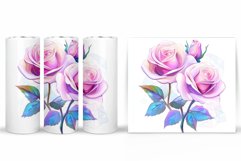 Roses Tumbler Design. Roses Sublimation Product Image 2