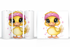 Cute Duck Tumbler Design. Cute Duck Sublimation Product Image 2
