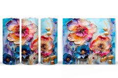 Flowers Tumbler Design. Flowers Tumbler Sublimation Product Image 2