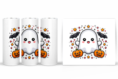 Cute Ghost Tumbler Sublimation. Ghost Halloween Tumbler Product Image 2