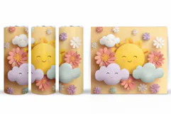Sun Tumbler Sublimation. Summer Tumbler Design Product Image 2