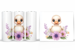 Duck Tumbler Sublimation. Cute Duck Tumbler Design Product Image 2