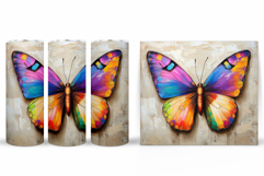Butterfly Tumbler Design. Butterfly Tumbler Sublimation Product Image 2