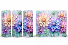 Flowers Tumbler Design. Sublimation Tumbler Flower Product Image 2