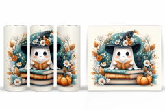 Cute Ghost Tumbler Sublimation. Halloween Tumbler Design Product Image 2