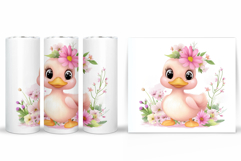 Cute Duck Tumbler Design. Cute Duck Sublimation Product Image 2