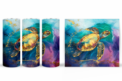 Turtle Tumbler Design. Sea Turtle Tumbler Sublimation Product Image 2