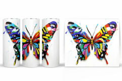 Butterfly Tumbler Design. Butterfly Tumbler Sublimation Product Image 2