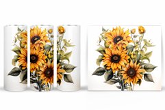 Sunflowers Tumbler Design. Sublimation Tumbler Flowers Product Image 2