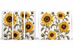 Sunflowers Tumbler Design. Flowers Summer Tumbler Product Image 2