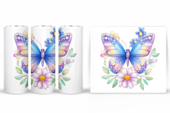 Butterfly Tumbler Design. Butterfly Tumbler Sublimation Product Image 2