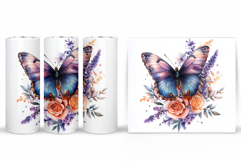 Butterfly Tumbler Design. Butterfly Tumbler Sublimation Product Image 2