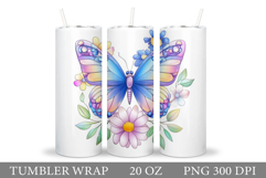 Butterfly Tumbler Design. Butterfly Tumbler Sublimation Product Image 1