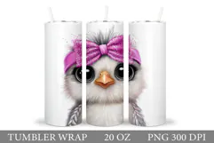 Cute Bird Tumbler Design. Cute Bird Sublimation Product Image 1