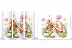 Turtle Tumbler Wrap Design. Turtle Tumbler Wrap Sublimation Product Image 2