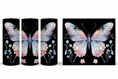 Butterfly Flowers Tumbler. Butterfly Tumbler Sublimation Product Image 2