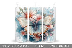 Butterfly Tumbler Design. Butterfly Tumbler Sublimation Product Image 1