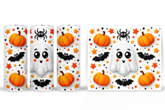 Cute Ghost Tumbler Sublimation. Cute Ghost Sublimation Product Image 2